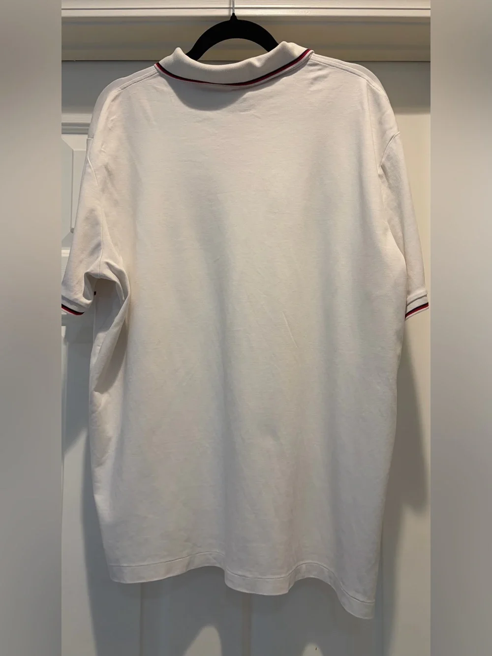 Ralph Lauren White Polo with Navy & Red Trim